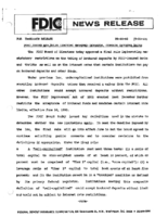 FDIC Issues New Rules Limiting Brokered Deposits Certain Interest Rates