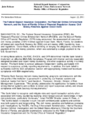 Joint ReleaseThe Federal Deposit Insurance Corporation the Financial Crimes Enforcement Network and the State of Florida Office of Financial Regulation Assess Civil Money Penalties Against Ocean Bank