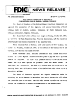 FDIC Approves Assumption of Deposits of First National Bank of Jackson Jackson Tennessee