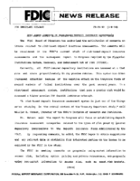 FDIC Seeks Comments on RiskBased Deposit Insurance Assessments