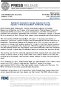 BankSouth Greensboro Georgia Assumes All of the Deposits of North Georgia Bank Watkinsville Georgia