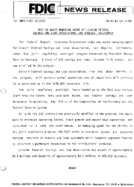 FDIC is Named Managing Agent of Lincoln Federal Savings and Loan Association Los Angeles California