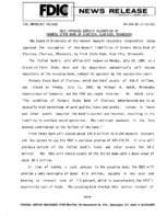 FDIC Approves Deposit Assumption of Farmers State Bank of Clarissa Clarissa Minnesota