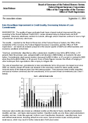Joint ReleaseData Show Major Improvement in Credit Quality Decreasing Volume of Loan Commitments