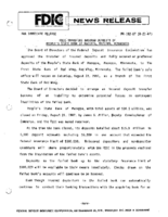 FDIC Transfers Insured Deposits of Peoples State Bank of Mazeppa Mazeppa Minnesota