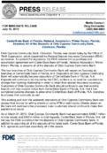 CenterState Bank of Florida National Association Winter Haven Florida Assumes All of the Deposits of Olde Cypress Community Bank Clewiston Florida