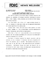 FDIC Approves Assumption of Deposits of Investors Bank  Trust Company Gretna Louisiana