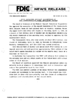 FDIC Approves Deposit Assumption of The Commonwealth Bank Bellaire Texas