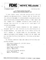 Six Troubled Savings Institutions Added to Joint Regulatory Oversight List