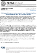 FDIC Issues Enforcement Actions Against Former Officers of the Failed United Commercial Bank San Francisco California