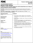 Regulatory Relief Guidance to Help Financial Institutions and Facilitate Recovery in Areas of Georgia Affected by Severe Weather