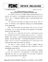 FDIC Approves Assumption of Deposits of The First National Bank of Georgetown Georgetown Texas