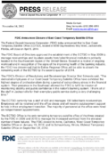 FDIC Announces Closure of East Coast Temporary Satellite Office