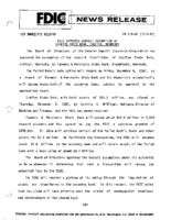 FDIC Approves Deposit Assumption of Crofton State Bank Crofton Nebraska