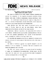 FDIC Approves Assumption of Deposits of Miami National Bank Miami Florida