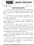 FDIC Approves Assumption of Deposits of Northside Bank San Antonio Texas
