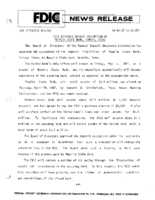 FDIC Approves Deposit Assumption of Peoples State Bank Turkey Texas