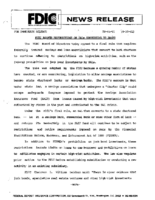 FDIC Adopts Restrictions on SLs Converting to Banks