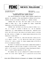 FDIC Approves Assumption of Insured Deposits of Jefferson Bank and Trust Lakewood Colorado