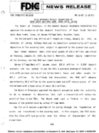 FDIC Approves Deposit Assumption of Bear Creek National Bank Bear Creek Texas