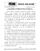 Cross Guarantee Structure Proposed by President ins  L Legislation Would Reduce FDIC Costs in Failed Banks
