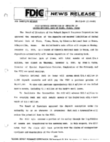 FDIC Approves Assumption of Deposits of United National Bank of Plano Plano Texas