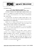 FDIC Approves Assumption of Deposits of American Bank of Commerce National Association Del Rio Texas