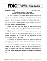 FDIC Approves Assumption of Deposits of National City Bank of Denver Denver Colorado