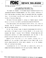 FDIC Transfers Insured Deposits of First American Bank San Antonio Texas