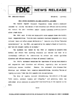 FDIC Issues Guidelines for Bank Directors Officers