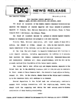 FDIC Transfers Insured Deposits of Fidelity Bank National Association San Antonio Texas