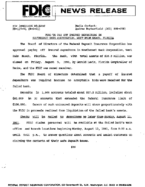 FDIC to Pay Off Insured Depositors in Southcoast Bank Corporation West Palm Beach Florida