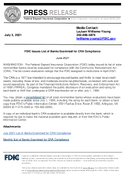 FDIC Issues List of Banks Examined for CRA Compliance