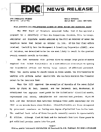 FDIC Approves Bid for Servicing Assets of Seven Failed New Hampshire Banks