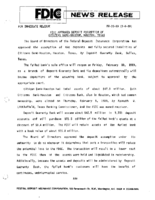 FDIC Approves Deposit Assumption of Citizens BankHouston Houston Texas