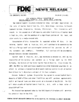 FDIC Approves Deposit Assumption of Capital Bank  Trust Co NA Baton Rouge Louisiana