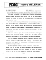 FDIC Approves Assistance Program for Citizens State Bank Princeton Texas