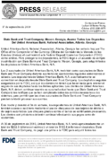 State Bank and Trust Company Macon Georgia Assumes All of the Deposits of United Americas Bank National Association Atlanta Georgia