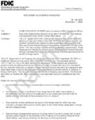 AntiMoney Laundering Measures Final Rule Implementing Sections of the USA PATRIOT Act That Address Correspondent Banks for Shell Accounts