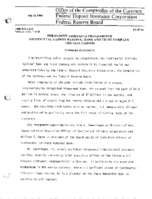 Permanent Assistance Program for Continental Illinois National Bank and Trust Company Chicago Illinois