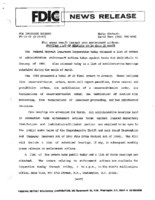 FDIC Makes Public January 1993 Enforcement Actions Provides List of Hearings to Be Held in April