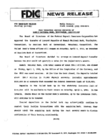 FDIC Transfers Insured Deposits of Summit National Bank Torrington Connecticut