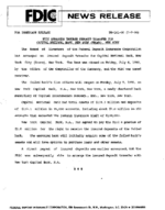 FDIC Arranges Secure Deposit Transfer For Capital National Bank New York Bronx New York