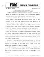 FDIC Approves Deposit Assumption of Northwest Commercial Bank NA Houston Texas