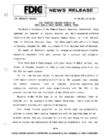 FDIC Transfers Insured Deposits of First Bank  Trust Company Booker Texas