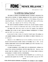 FDIC Transfers Insured Deposits of 102 Valley Bank Hopkins Missouri