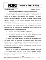 FDIC and RTC Propose Regulations on Uniform Appraisal Standards