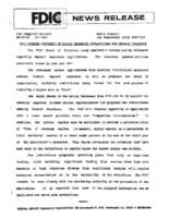 FDIC Updates Statement of Policy Regarding Applications for Deposit Insurance