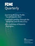 FDIC Quarterly vol 16 no 1  4th Quarter 2021