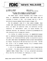 FDIC Makes Public November 1992 Enforcement Actions Provides List of Hearings to Be Held in January